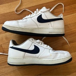 Nike Air Force 1 Low White & Navy 2012 (Size 13)
